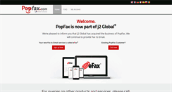 Desktop Screenshot of popfax.com