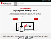 Tablet Screenshot of de.popfax.com